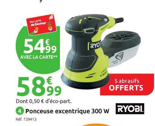 ponceuse excentrique 300 w ryobi