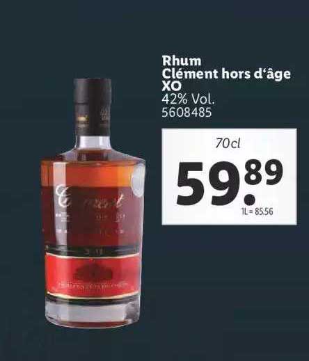 rhum clément hors d'âge xo