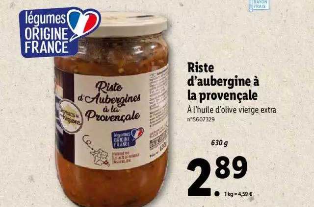 riste d'aubergine à la provençale saveurs de nos régions