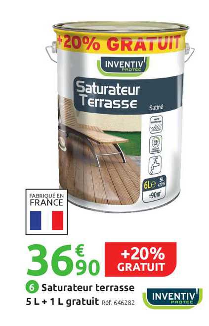 saturateur terrasse 5l + 1l gratuite inventiv