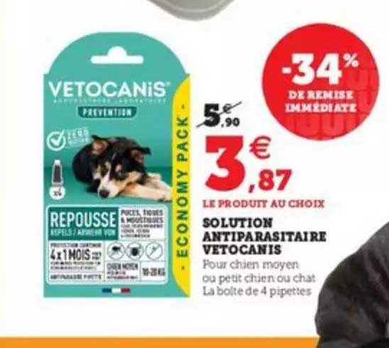 solution antiparasitaire vetocanis