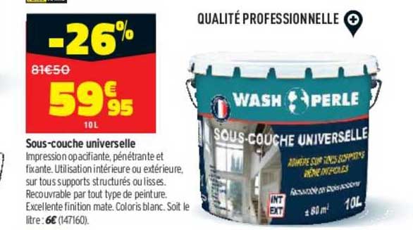 sous-couche universelle wash perle