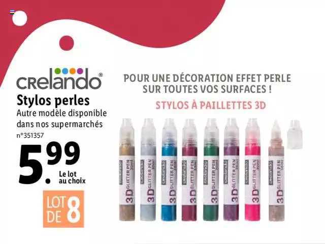 stylos perles crelando