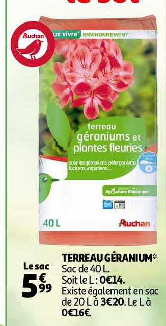 Terreau Géranium