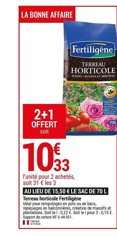 Terreau Horticole Fertiligène