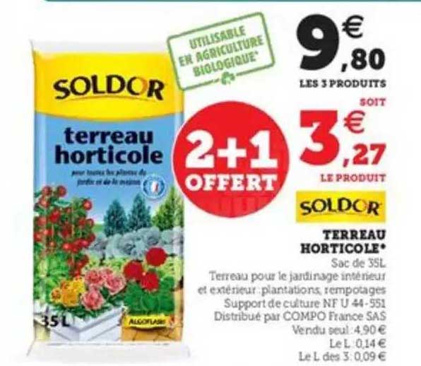 Terreau Horticole Soldor