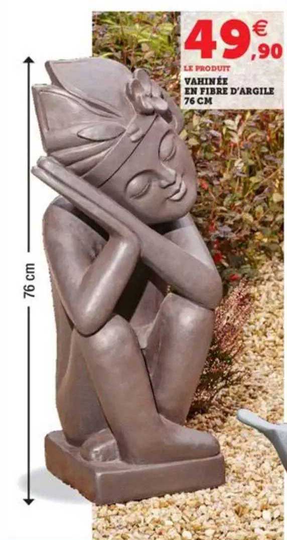 vahinée en fibre d'argile 76 cm