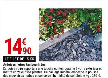 ardoises noires tambourinées