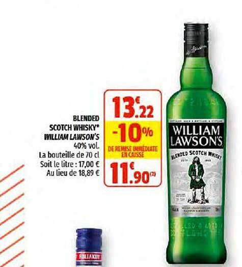 blended scotch whisky william lawson's