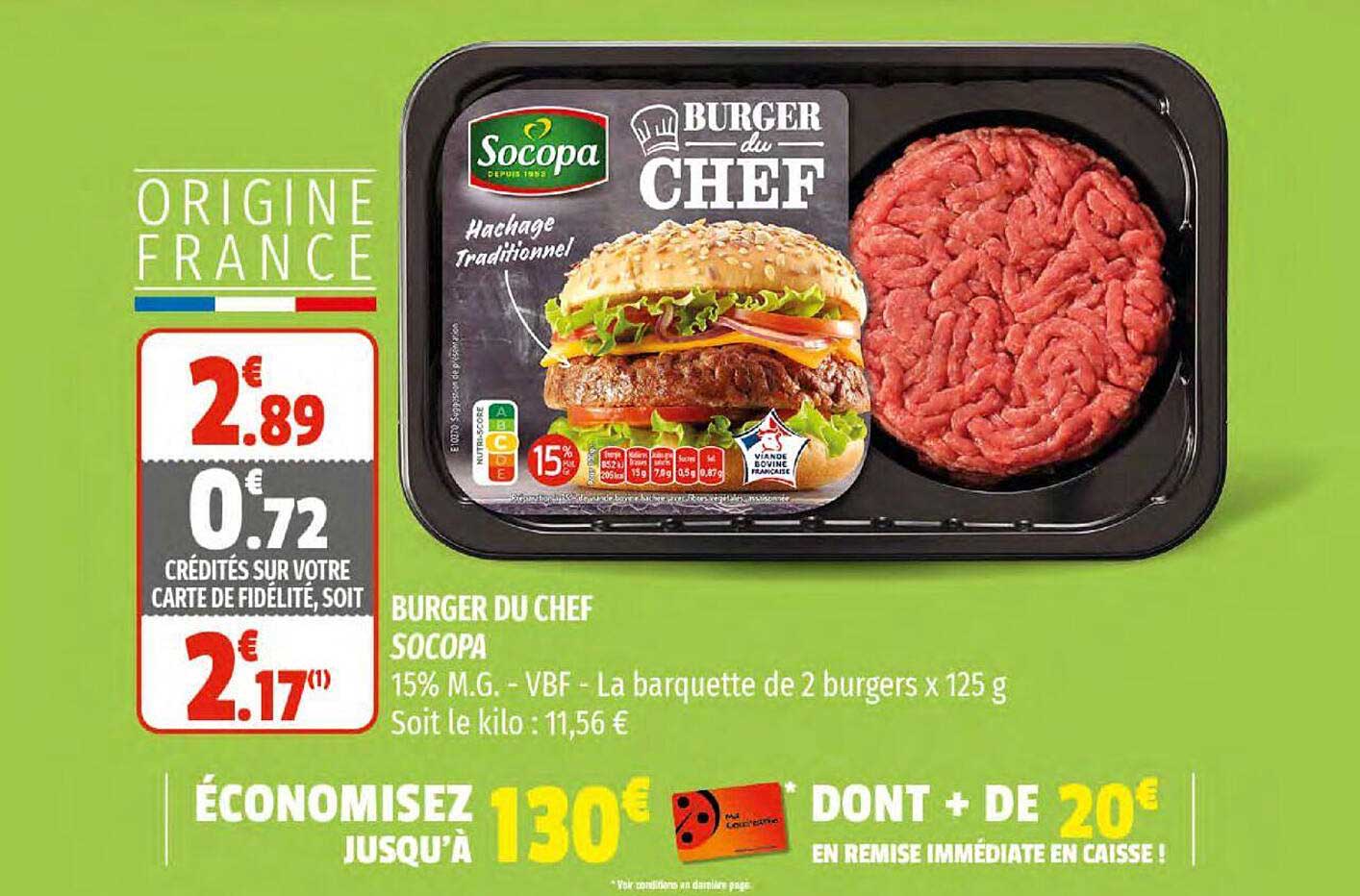 Burger Du Chef Socopa