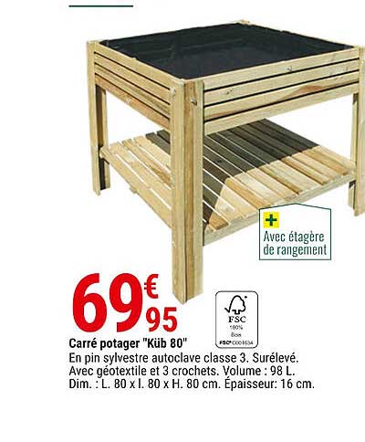 Carré Potager "küb 80"