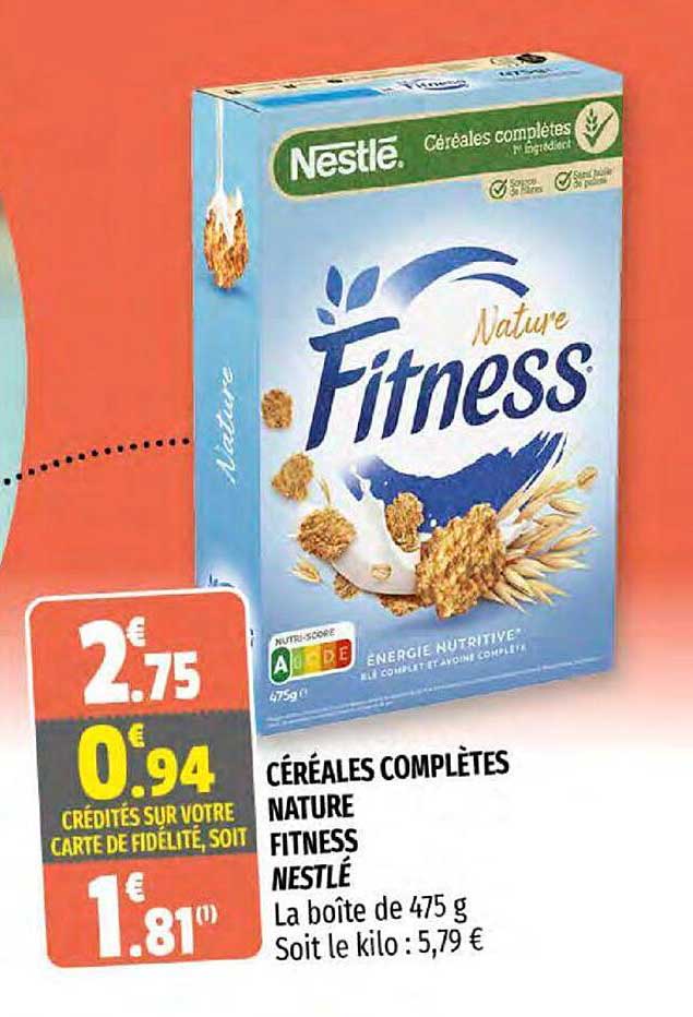 céréales complètes nature fitness nestlé