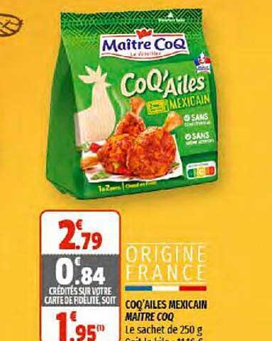 coq'ailes mexicain maître coq