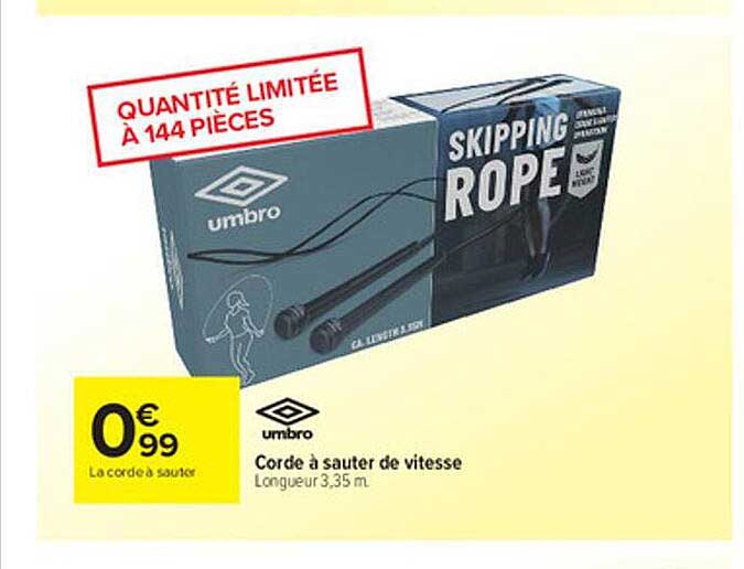 corde à sauter de vitesse umbro