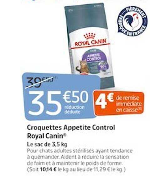 Croquettes Appetite Control Royal Canin