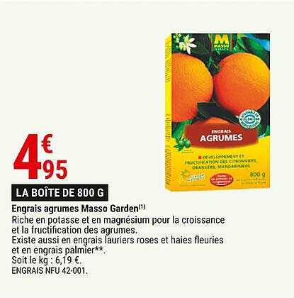 Engrais Agrumes Masso Garden