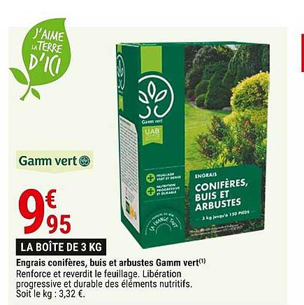 Engrais Conifères, Buis Et Arbustes Gamme Vert