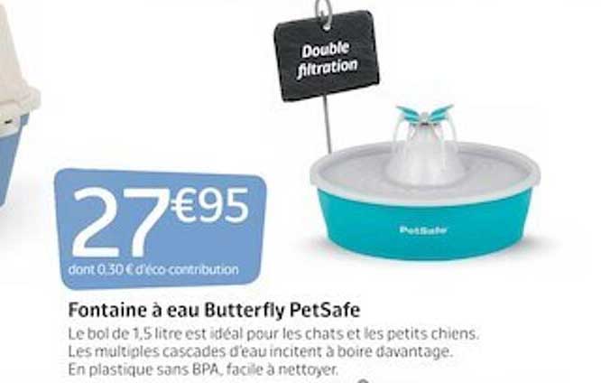 fontaine à eau butterfly petSafe