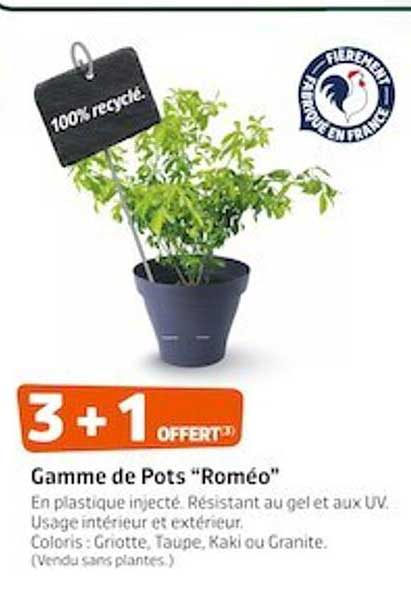gamme de pots "roméo"