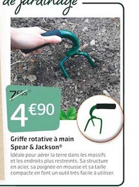 griffe rotative à main spear & jackson