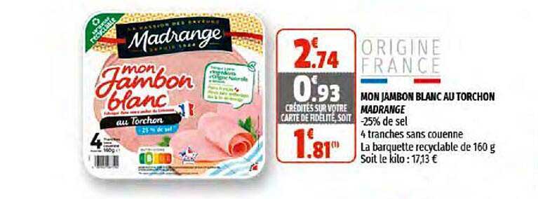 mon jambon blanc au torchon madrange