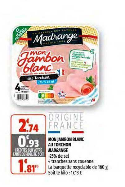 mon jambon blanc au torchon madrange