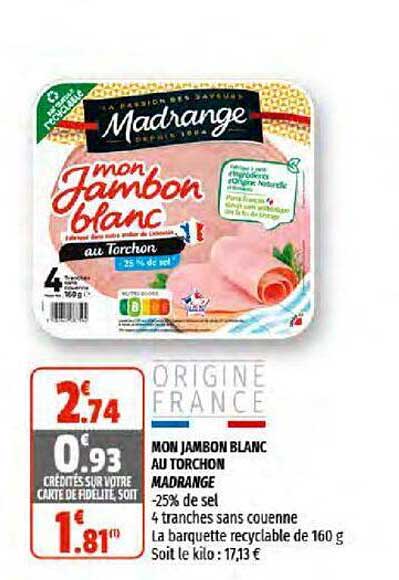 mon jambon blanc au torchon madrange