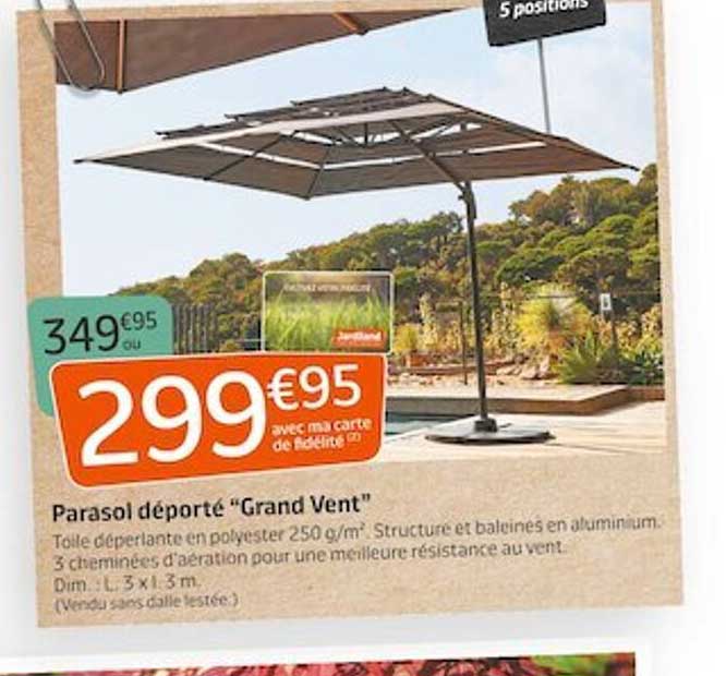 parasol déportés "grand vent"