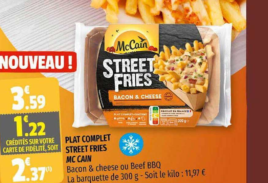 plat complet street fries mc cain