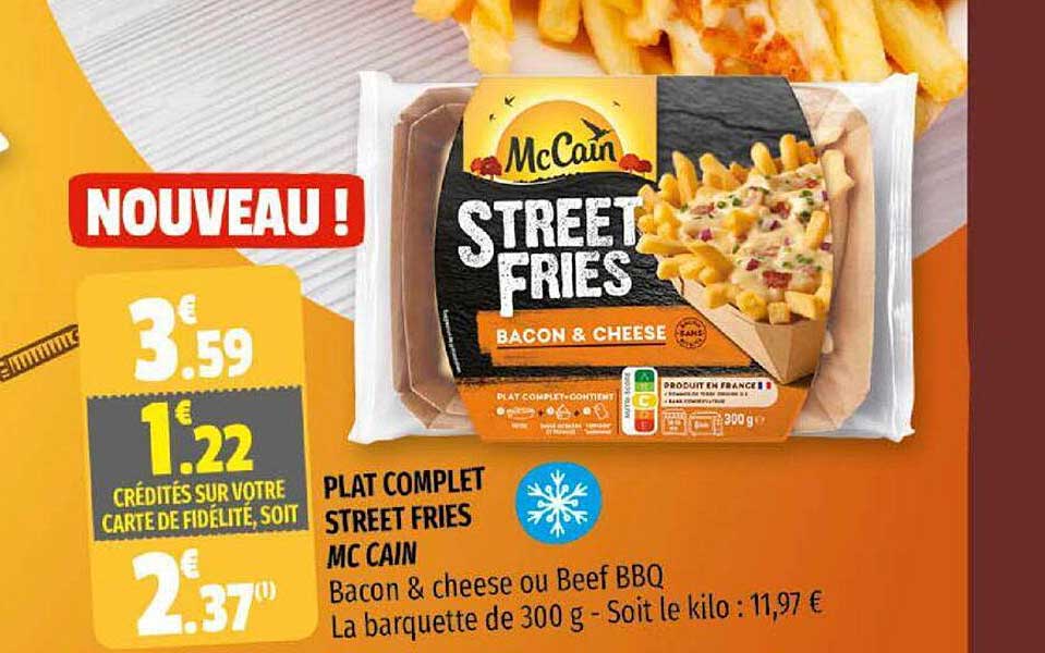plat complet street fries mc cain