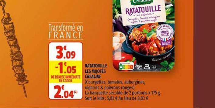 ratatouille les mijotés créaline