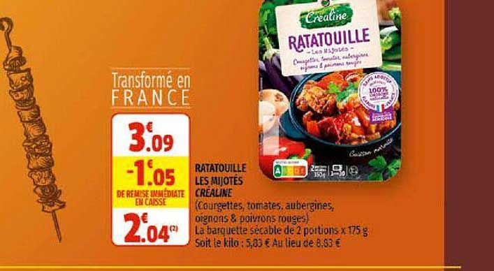 ratatouille ls mijotés créaline