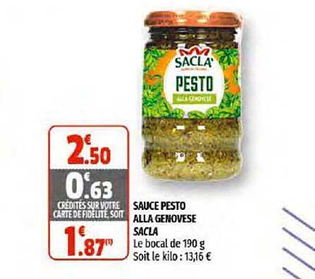 sauce pesto alla genovese sacla