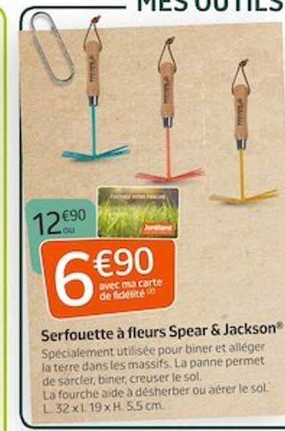 serfouette à fleurs spear & jackson