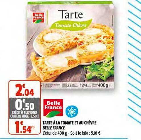 Tarte à La Tomate Et Au Chèvre Belle France