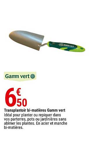 transplantoir bi-matières gamm vert