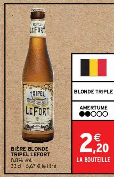 Bière Blonde Tripel Lefort