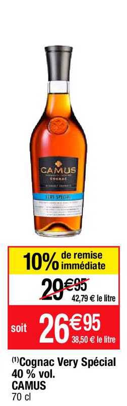Cognac Very Spécial 40% Vol Camus
