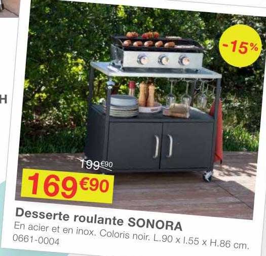 desserte roulante sonora