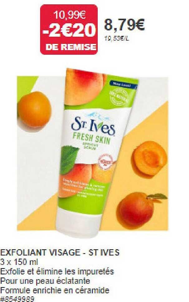 exfoliant visage - st ives