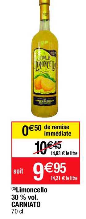 limoncello 30% vol carniato
