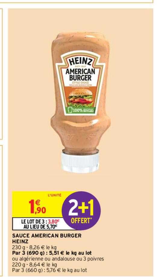 sauce american burger heinz