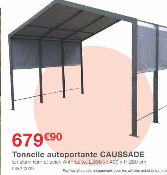 tonnelle autoportante caussade