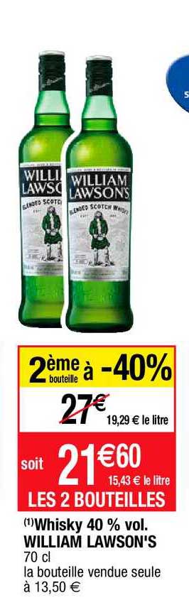 whisky 40% vol william lawson's