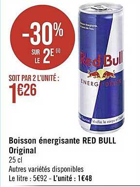 boisson énergisante red bull original