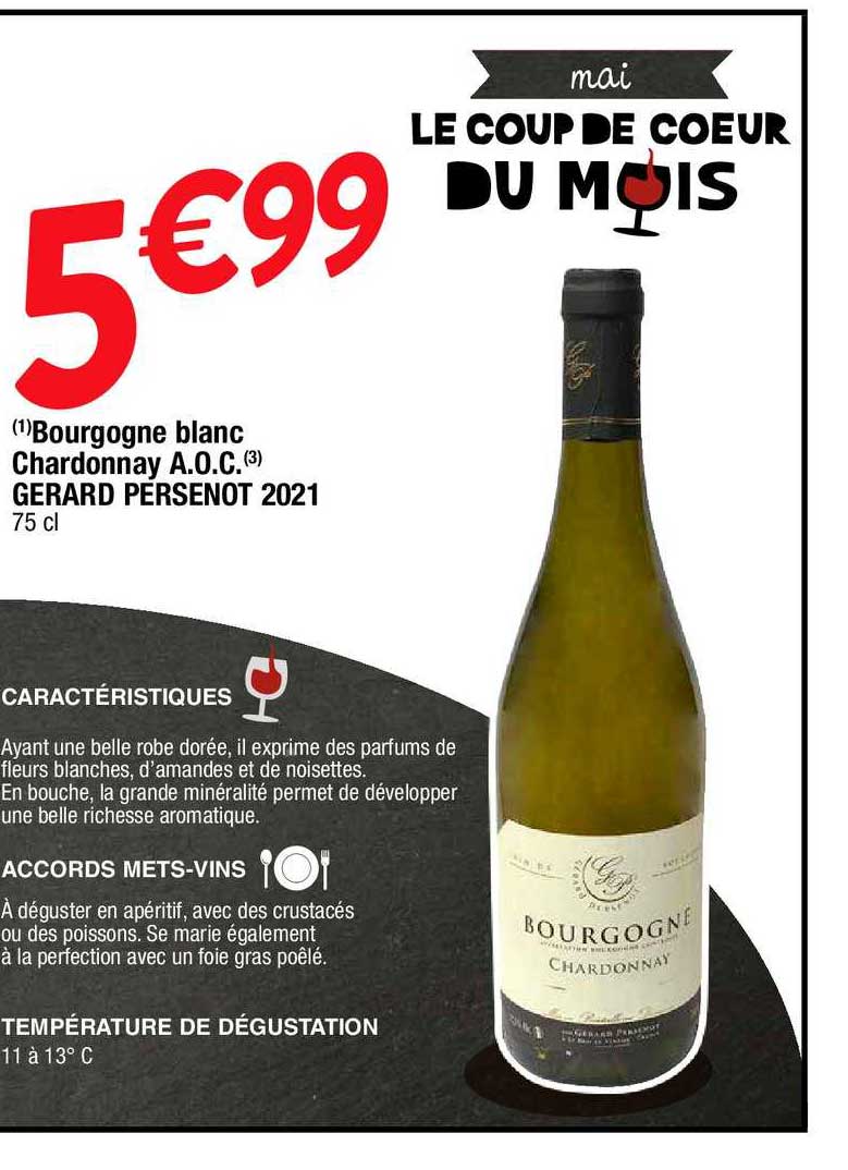 bourgogne blanc chardonnay a.o.c. gérard persenot 2021