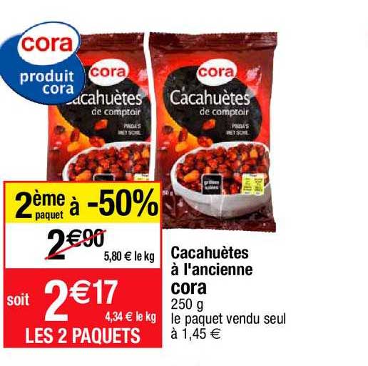 Cacahuètes à L'ancienne Cora