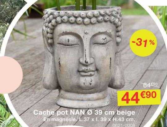 cache pot nan ø 39 cm beige