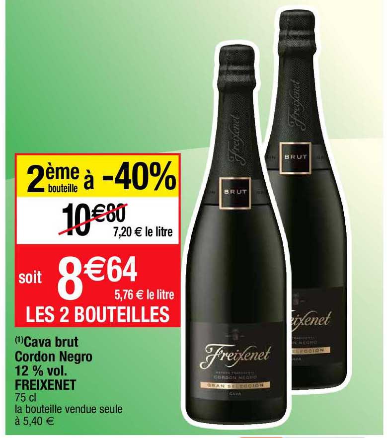 cava brut cordon negro 12% vol freixenet