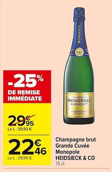 Champagne Brut Grande Cuvée Monopole Heidsieck & Co